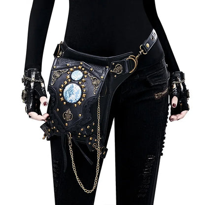 Fashion Gothic Leather Shoulder Crossbody Messenger Bags