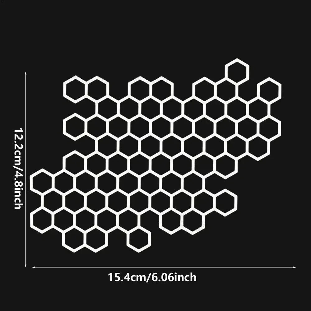 Honeycomb Helmet Decals - Waterproof Motocross Stickers