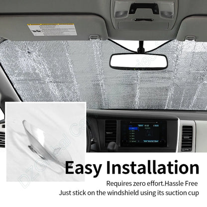 Creepy Ghost white noise Light Windshield Sunshade for Car