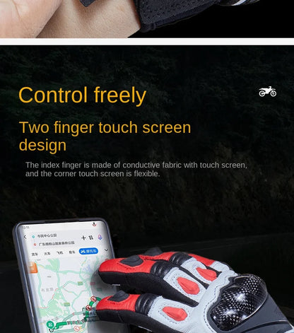 DUHAN W2 All-Weather Motorcycle Gloves Unisex