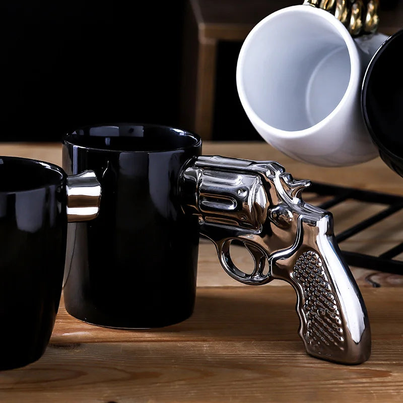 Creative Gun Modeling Ceramic Coffee Mug