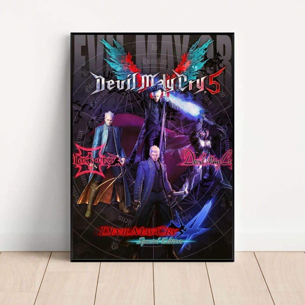 Retro D-Devil Poster Art for Home & Cafés