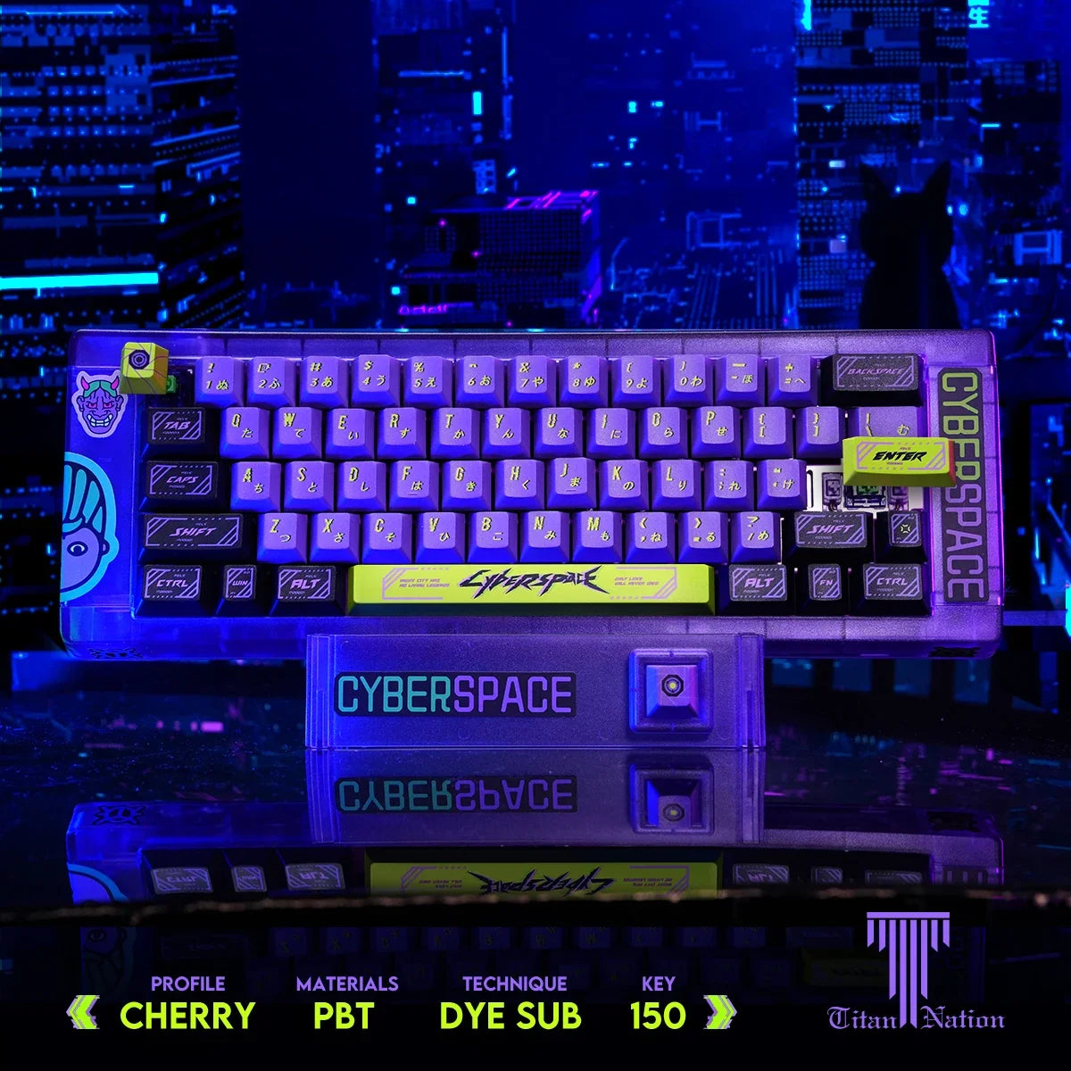 Cyberpunk Theme Keycap Set Custom