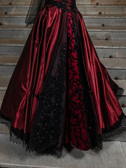 Gothic Wedding Dress Long Sleeves