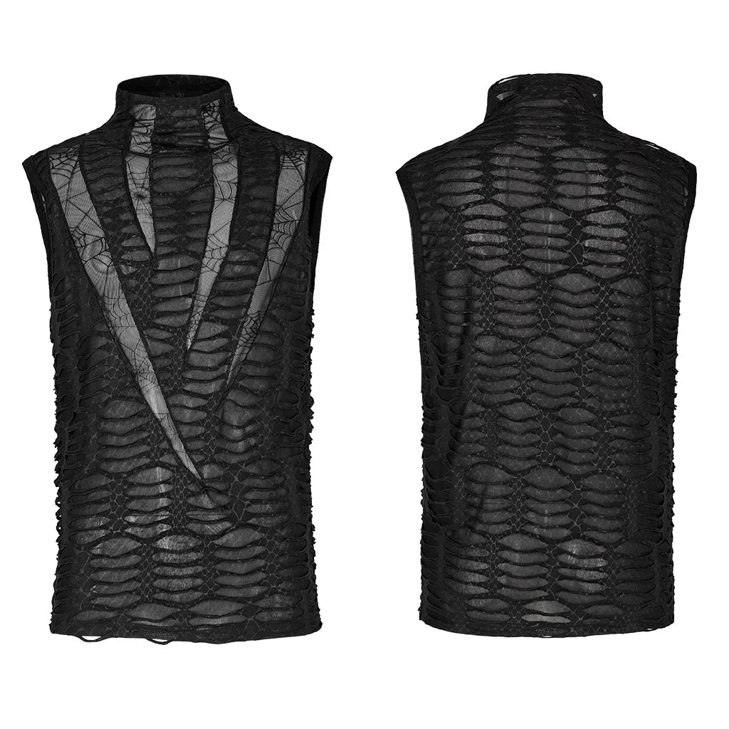Sharp Tooth Asymmetric Vest for Men