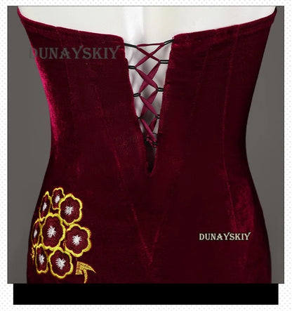 Ada Wong Evil Cheongsam Cosplay Costume Set