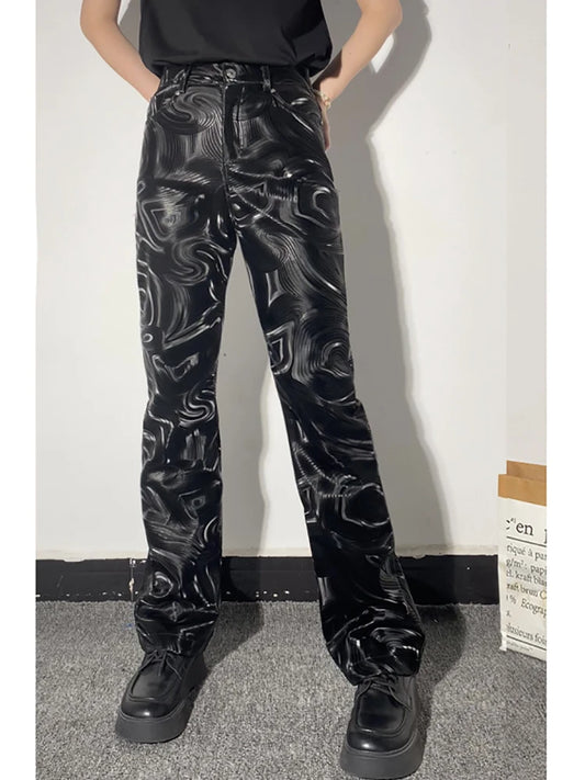 Women Fashion Leather Pants