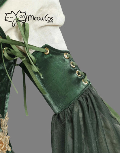 Meowcos Enchanted Green Elf Dress