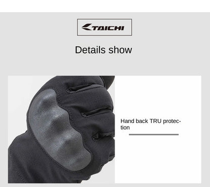 TAICHI Winter Moto Gloves: Waterproof & Touchscreen
