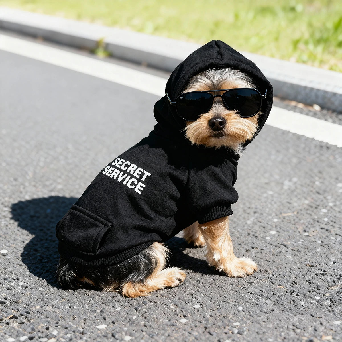 Secret Service Dog Hoodie — Fleece Lined