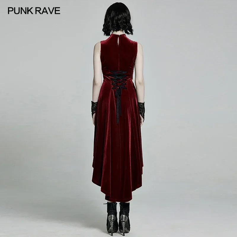 PUNK RAVE Gothic Velvet Dress