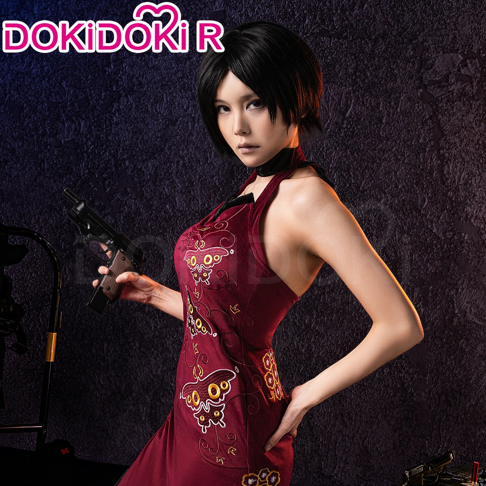 Ada Wong Cosplay Dress — Resident Evil · Red Cheongsam