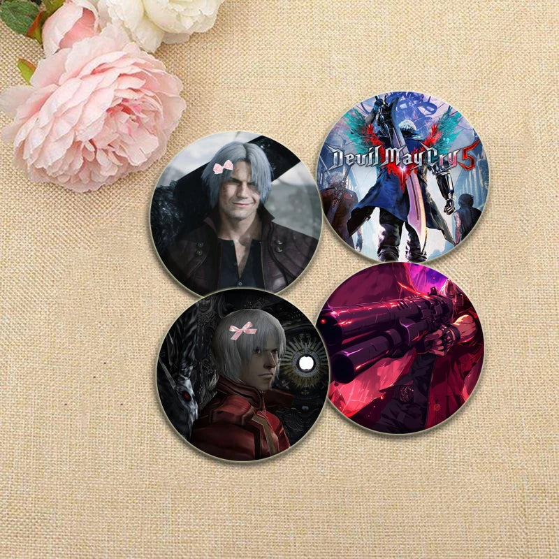Dante Cosplay Pin: Devil May Cry Badge