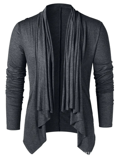 Chic Men’s Solid Cardigan: Casual Style Essential