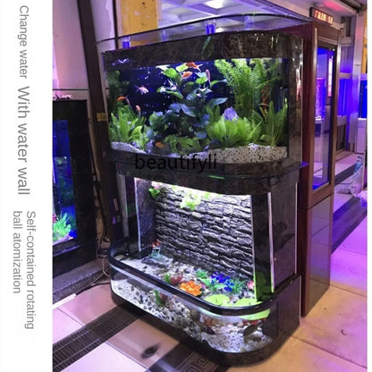 Aquarium Turtle Box Change Water Ecological Glass Landscaping