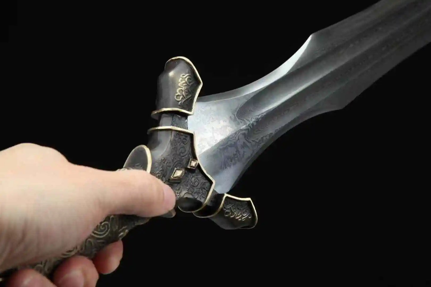 Lunar Arc Dagger Sword - Handcrafted Copper & Steel