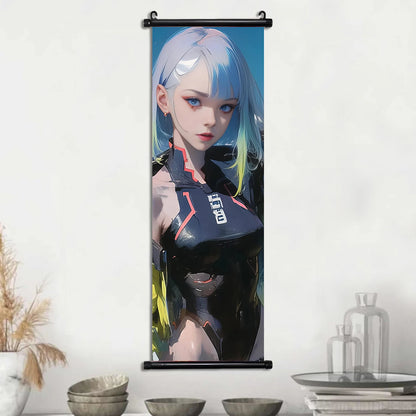 Cyberpunk Rebecca: Vibrant Wall Art