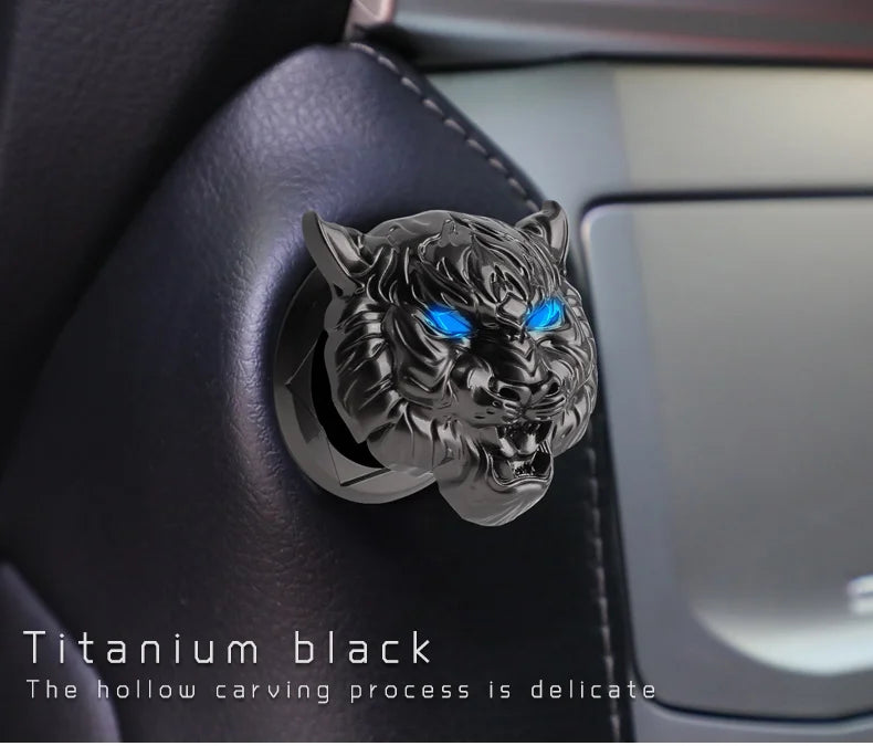 Ignition Bling: Metal Button Cover for Stylish Interiors