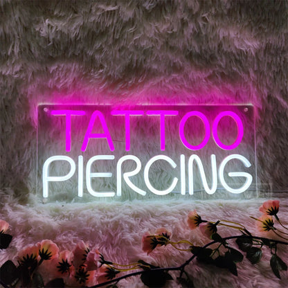 Neon Vibe: LED Tattoo Art Wall Light Decor