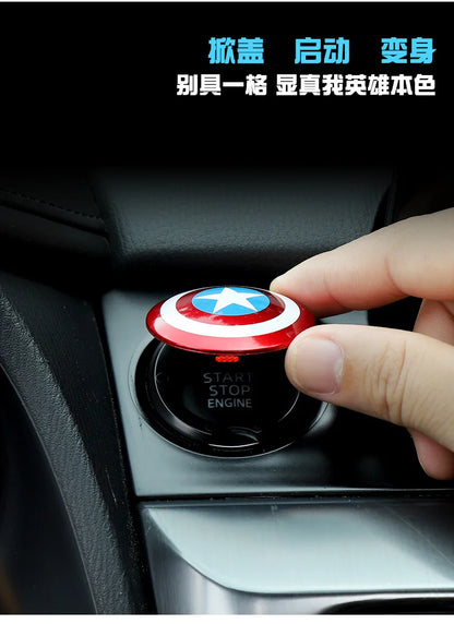 Car Engine Ignition Start Switch Button Protective Cover