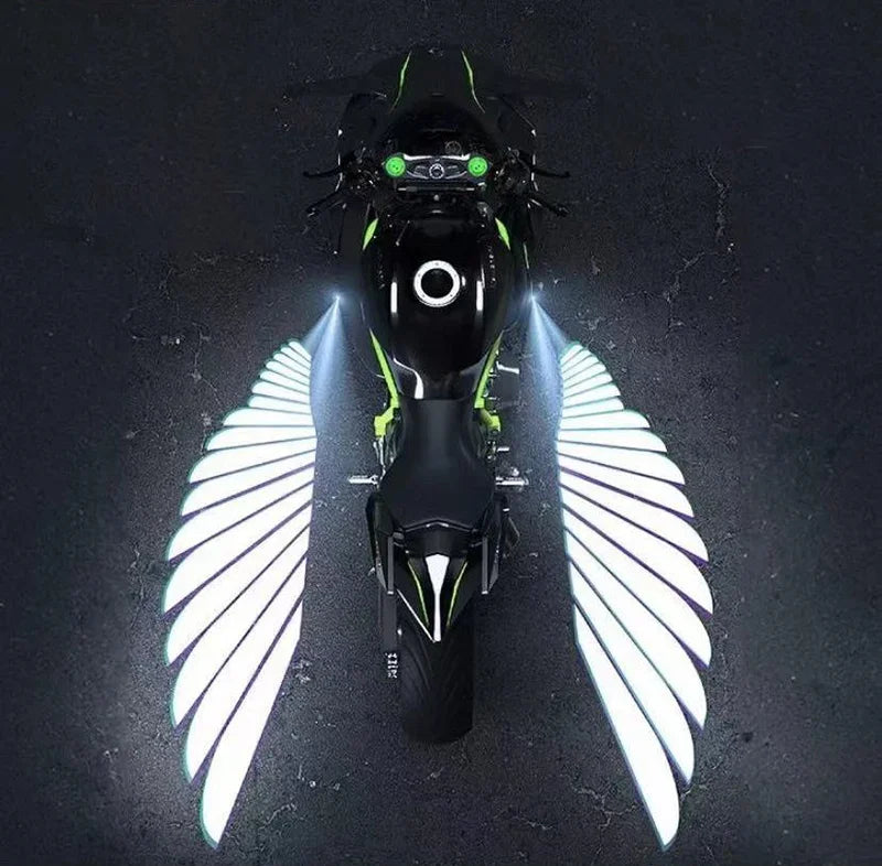 Angel Wing Glow: Motorcycle LED Projection Light