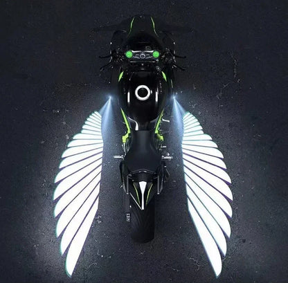 Angel Wing Glow: Motorcycle LED Projection Light