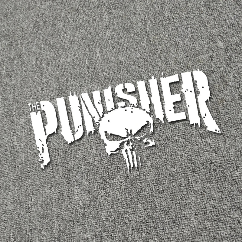 Punisher Reflections: Waterproof Helmet Decals & Stickers