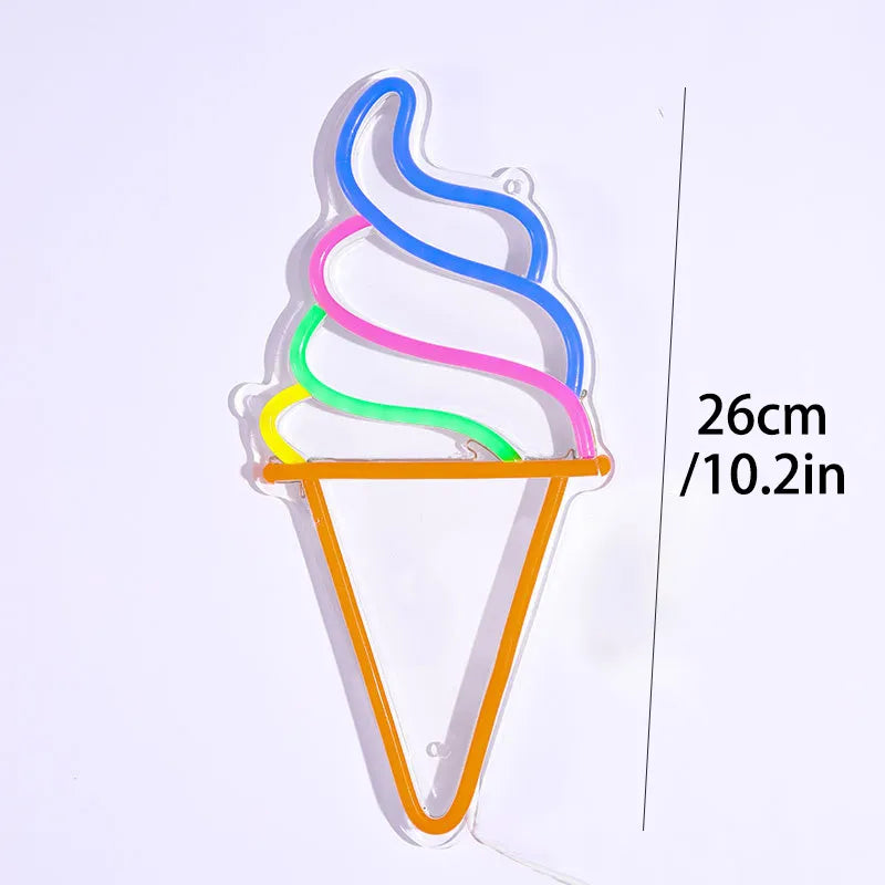 Led Neon Ice Cream