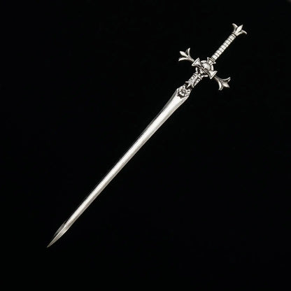Skull & Moon sword - Unique Metal Hair Sticks