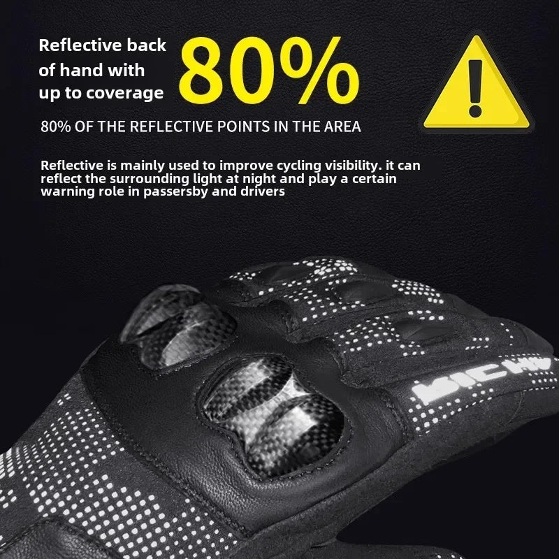 DURACOLD Reflective Sheepskin Riding Gloves
