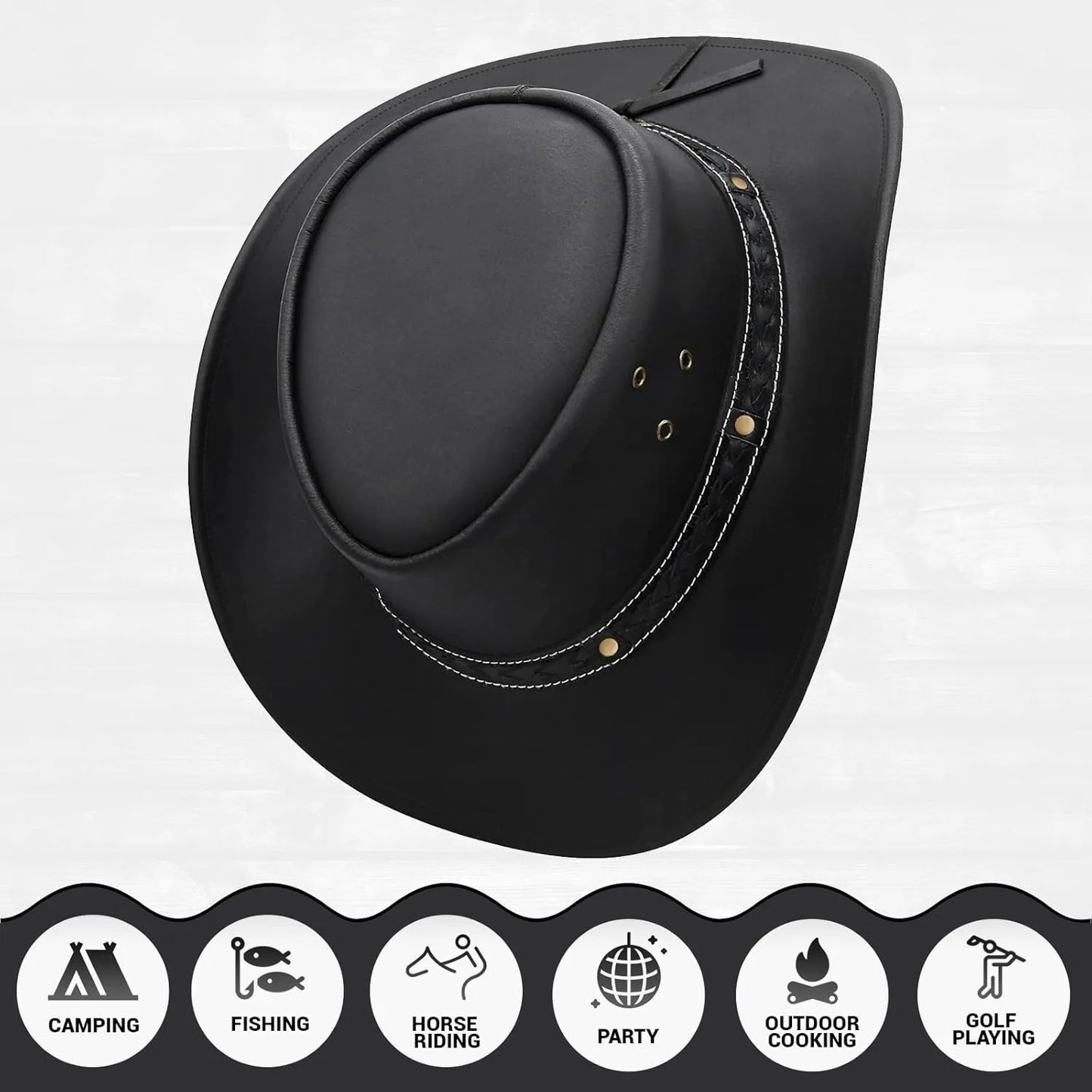 Western Cowboy Hat — Wide Brim · Australian Style