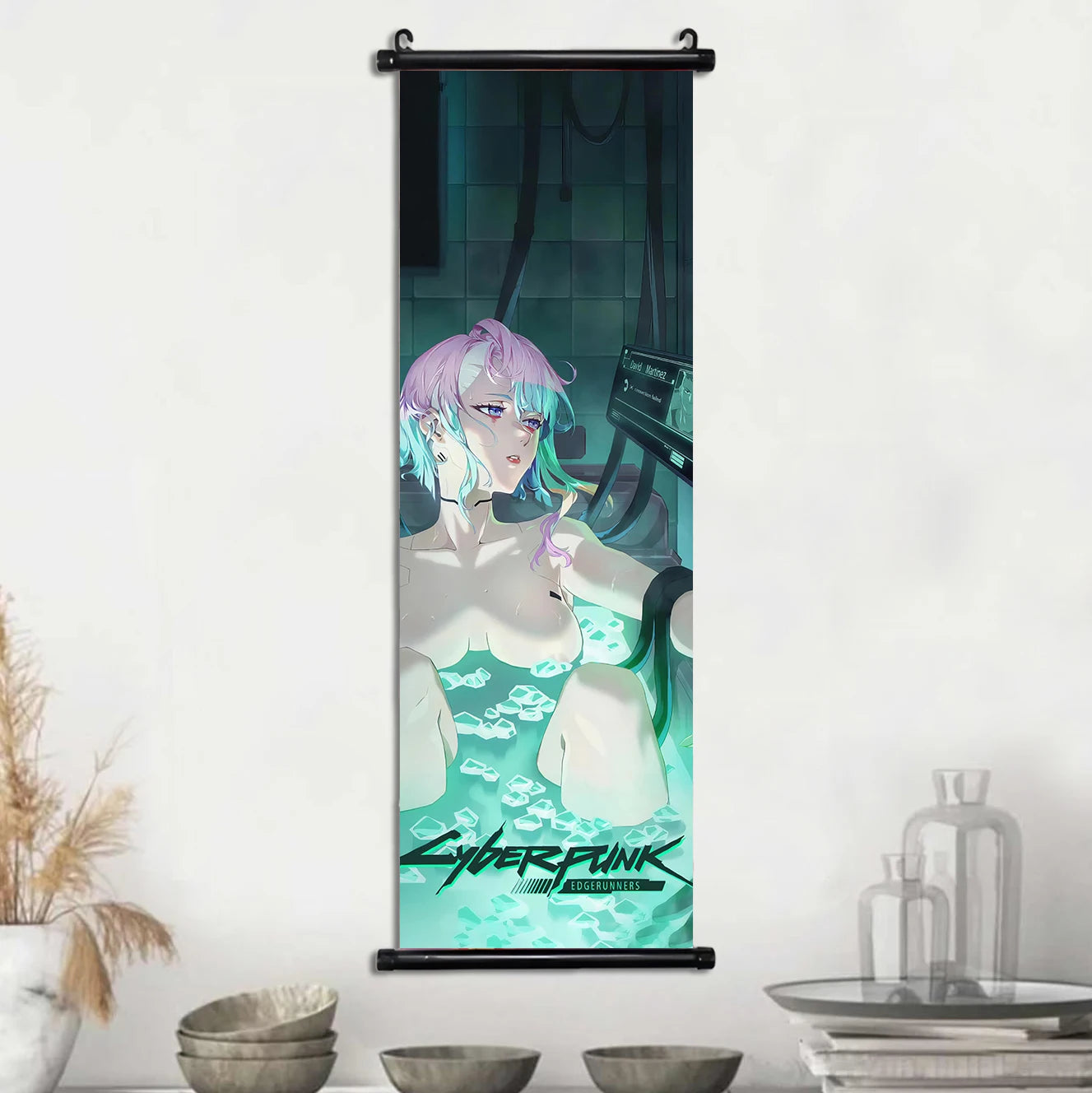 Cyberpunk Rebecca: Vibrant Wall Art