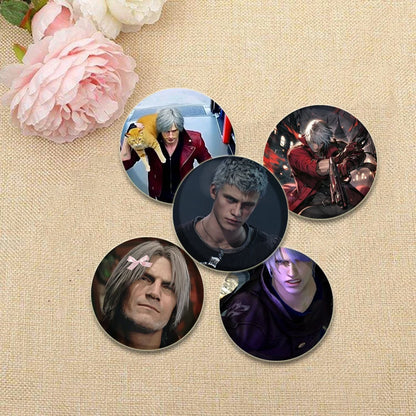 Dante Cosplay Pin: Devil May Cry Badge