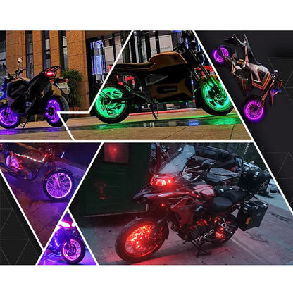 MotoGlow Hub Light - Colorful LED Wheel Lamp