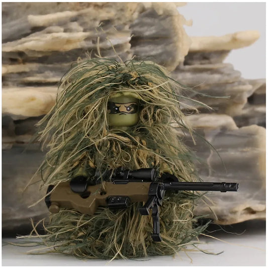 Military All-Terrain Sniper Soldier Figures Building Blocks