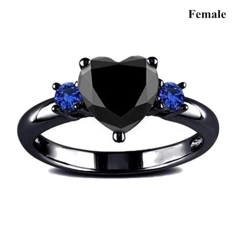 Charm Couple Rings Men Stainless Steel