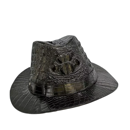 Authentic Real True Crocodile Skin Gentlemen Magician Cap