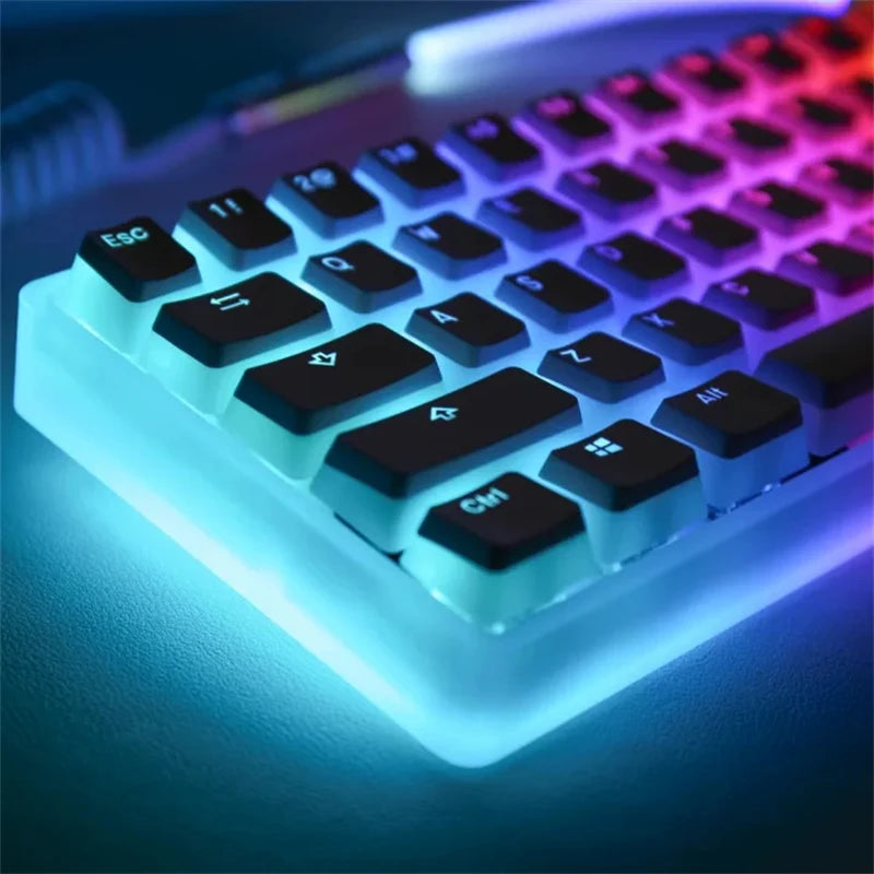 130 Keys PBT Pudding Keycaps for Mechanical Keyboard