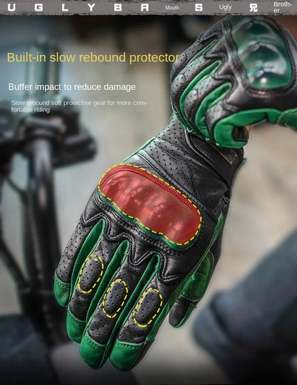 Retro Racer Touchscreen Gloves - Spring & Summer