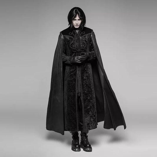 Coats Gothic Night Count Cloak Long Coat