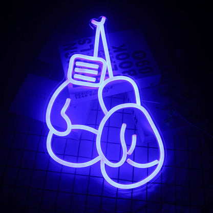 Boxing Gloves LED Neon Sign Lamp