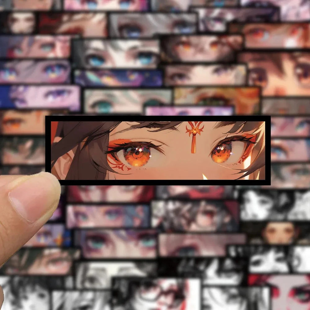 10/30/50PCS Anime Girls Eyes Stickers