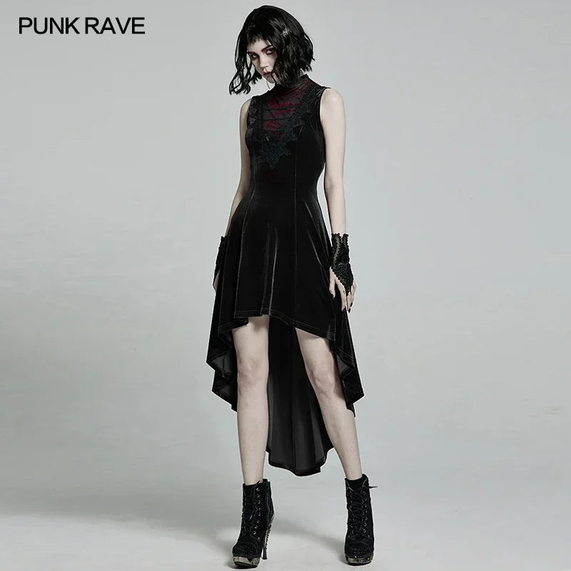 PUNK RAVE Gothic Velvet Dress