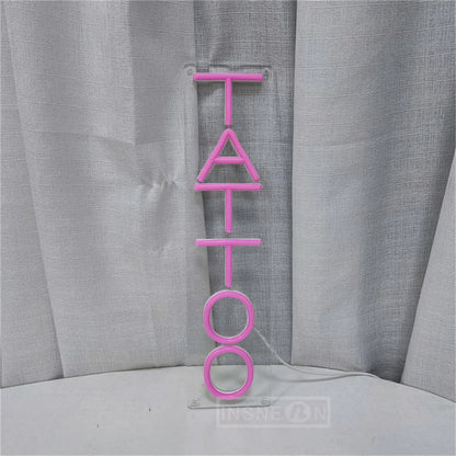 Neon Vibe: LED Tattoo Art Wall Light Decor