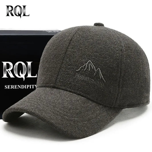 Winter Baseball Cap for Men Wool Hat