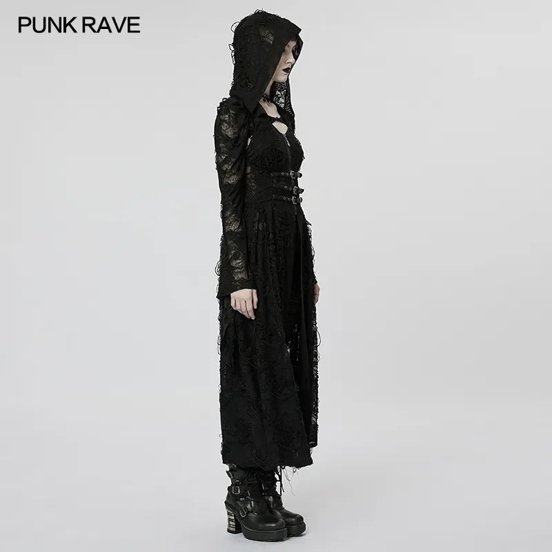 Two-piece Rose Pattern Design Mysterious Knitted Coat