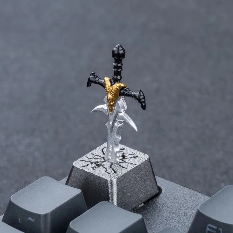 Frostmourne Metal Keycap Light Transmission