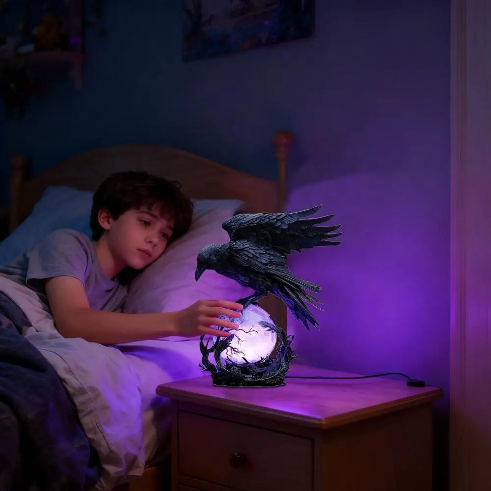 Raven's Moonlight LED Lamp