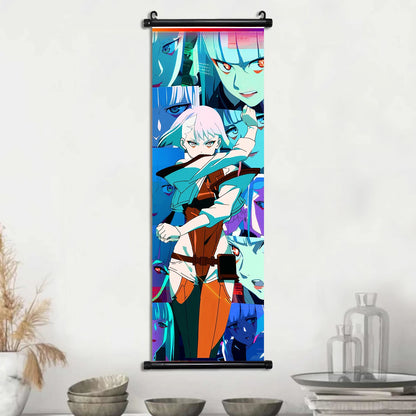 Cyberpunk Rebecca: Vibrant Wall Art