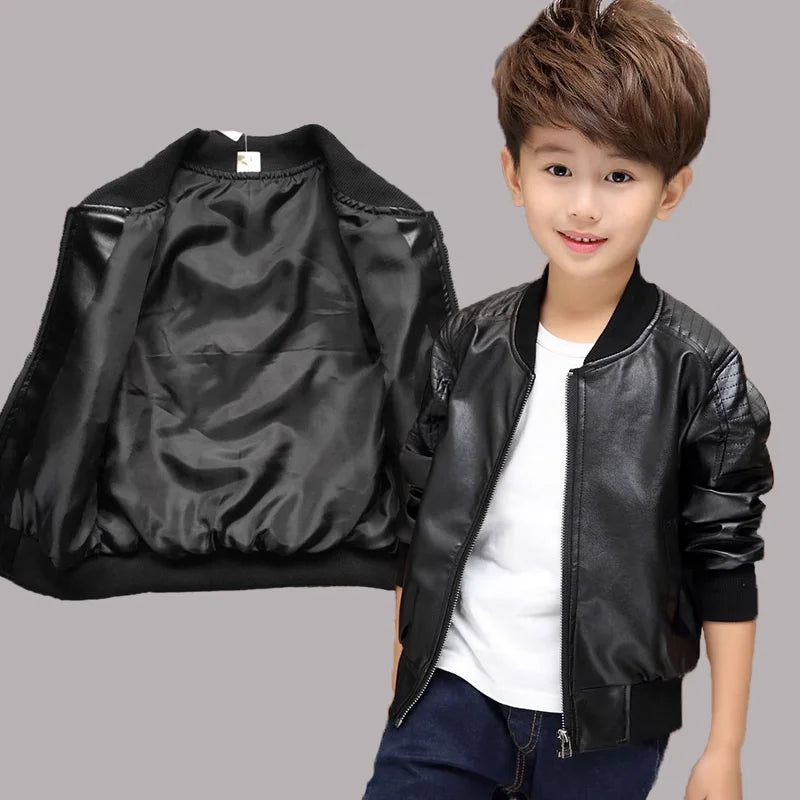 Children's Pu Jacket for Boys